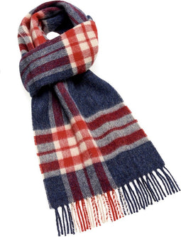 Sjaal Westminster Blauw (Denim) - Meriono Lamswol - 25 x 190 - Bronte by Moon Scotland