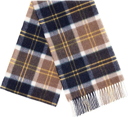 Sjaal Woodhouse Blauw Geel (Denim Yellow) - Meriono Lamswol - 25 x 190 - Bronte by Moon Scotland