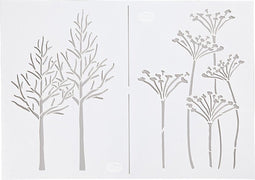Sjabloon - Flexibel Tekensjabloon - Hobbysjabloon - Najaar - A4 - 21x29,7cm - Viva Decor
