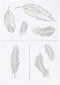 Sjabloon - Flexibel Tekensjabloon - Hobbysjabloon - Veren - A4 - 21x29,7cm - Viva Decor