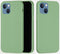 Lunso - Softcase Backcover hoes - Geschikt voor iPhone 13 Mini - Groen
