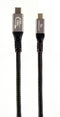 Gembird CCBP-USB3-CMCM100-1.5M - USB 3.2 Gen 2x2 Type-C naar Type-C kabel - 20 Gbps 100 W 4K/60Hz - Zilver Zwart