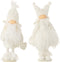 J-Line kerstfiguur Engel Hart - textiel - wit - small - 2 stuks