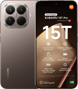Xiaomi 15T Pro - 12GB/512GB - 50 MP Leica camera 144Hz AMOLED - Goud