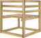 vidaXL - Tuinhoekbank - pallet - groen - geïmpregneerd - grenenhout