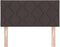 vidaXL - Hoofdbord - met - Diamant - Blokken - Ontwerp - - - Donkerbruin - - - 100 - cm - - - Stof