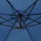 vidaXL - Zweefparasol - met - LED-verlichting - 350 - cm - azuurblauw
