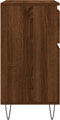 vidaXL - Dressoir - 60x35x70 - cm - bewerkt - hout - bruin - eikenkleur