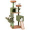 Coast - Cactuskrabpaal 160 cm - Meerdere verdiepingen Sisal en pluche - Groen en Bruin