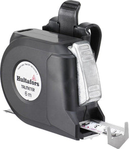 Hultafors Talmeter - Markeermeter 6m x 25mm - Stalen rolbandmaat wit