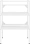 vidaXL Wastafelframe - 59x38x83 cm - gepoedercoat ijzer - wit