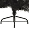 vidaXL - Kunstkerstboom - met - standaard - half - 180 - cm - PVC - zwart