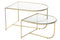J-Line Set Van 2 Tafels Porte Metaal/Glas Goud