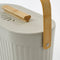 Mica Decorations Manja - Afvalemmer - 4 Liter - Bamboe - Lichtgrijs