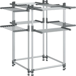 vidaXL - Wasrek - 107x107x120 - cm - aluminium