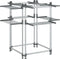 vidaXL - Wasrek - 107x107x120 - cm - aluminium