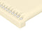 vidaXL - Hoofdborden - 2 - st - 80x5x78/88 - cm - kunstleer - crèmekleurig