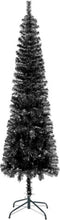 vidaXL - Kerstboom - smal - 120 - cm - zwart