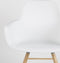 Zuiver Albert Kuip Eetkamerstoelen met armleuning Wit - Set van 2