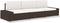 vidaXL - Driezitsbank - sectioneel - poly - rattan - bruin