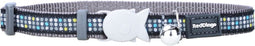 Kattenhalsband Red Dingo Modern On Cool 20-32 Cm Grijs