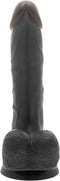 Zwarte Dildo S Pleasures Don Jon Zwart Siliconen (18 cm)
