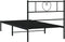 vidaXL - Bedframe - met - hoofdbord - metaal - zwart - 107x203 - cm