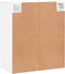 vidaXL - Wandkast - 60x31x70 - cm - bewerkt - hout - wit