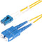 Startech.com SMLCSC-OS2-1M - Glasvezel Kabel - LC naar SC (UPC) Duplex 100Gbps 9/125µm Geel