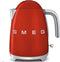 Smeg KLF03RDEU - Waterkoker - 1,7L 2400W - Rood
