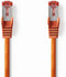 Nedis CAT6 Netwerkkabel - RJ45 Male - RJ45 Male - S/FTP - 10.0 m - Rond - LSZH - Oranje - Envelop