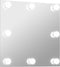 vidaXL - Wandspiegel - met - LED-lampen - vierkant - glas
