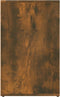 vidaXL - Kledingkast - 80x40x65 - cm - bewerkt - hout - gerookt - eikenkleurig