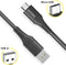 Accezz Kabel - Micro-USB naar USB A Kabel - 1 meter - Oplaadkabel - Zwart