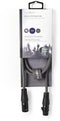 Nedis COTH15010GY10 - XLR audiokabel - 100 cm - Grijs