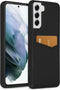 Accezz Samsung Galaxy S21 - Back Cover - Premium Leather Card Slot - Zwart