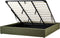 Opbergbed zonder hoofdbord Bouclé DINAN 180 x 200 cm Donkergroen