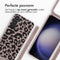 imoshion Hoesje Geschikt voor Samsung Galaxy S24 Hoesje Met Koord - imoshion Siliconen design hoesje met koord - Roze / Animal Pink