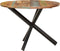vidaXL - Eettafel - rond - 100x100x75 - cm - massief - gerecycled - hout