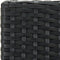 vidaXL - Tuinbarkrukken - met - kussens - 4 - st - poly - rattan - zwart