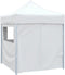 vidaXL - Partytent - met - 4 - zijwanden - inklapbaar - 2x2 - m - staal - wit
