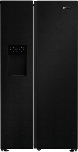 BAUKNECHT SBS IW E90 BLACK AMERIKAANSE KOELKAST ZWART