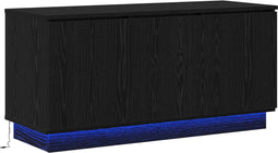 vidaXL - TV-kast - Zwart - 100x38x49 - cm - Gelaagd - hout