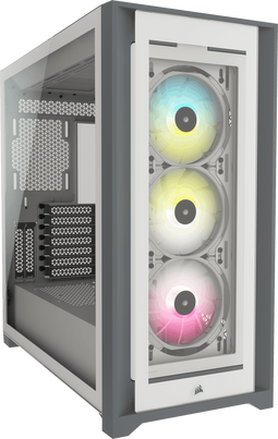 Corsair iCUE 5000X RGB - Mid-Tower ATX Behuizing - 4x Gehard Glas - Wit