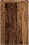 vidaXL - Plantenstandaards - 2 - st - 20x20x30 - cm - bewerkt - hout - oud - houtkleurig