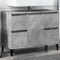 vidaXL - Wastafelkast - 80x33x60 - cm - bewerkt - hout - betongrijs