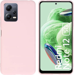 iMoshion Hoesje Geschikt voor Xiaomi Redmi Note 12 / Poco X5 5G Hoesje Siliconen - iMoshion Color Backcover - roze