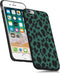 iMoshion Hoesje Geschikt voor iPhone 6s / 6 Hoesje Siliconen - iMoshion Design hoesje - Zwart / Meerkleurig / Groen / Green Leopard