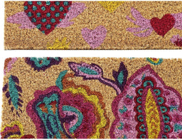 Deurmat DKD Home Decor Rubber Multicolour 2 Stuks Kokosvezel (60 x 40 x 1,5 cm)