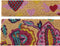 Deurmat DKD Home Decor Rubber Multicolour 2 Stuks Kokosvezel (60 x 40 x 1,5 cm)